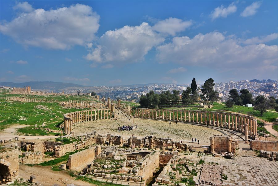 Jerash in Giordania